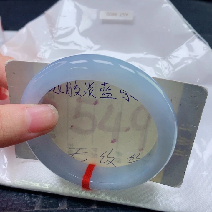 翡翠未镶嵌手镯圈口5657