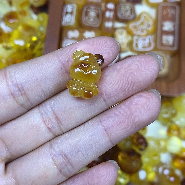 吊坠橄榄核小熊90