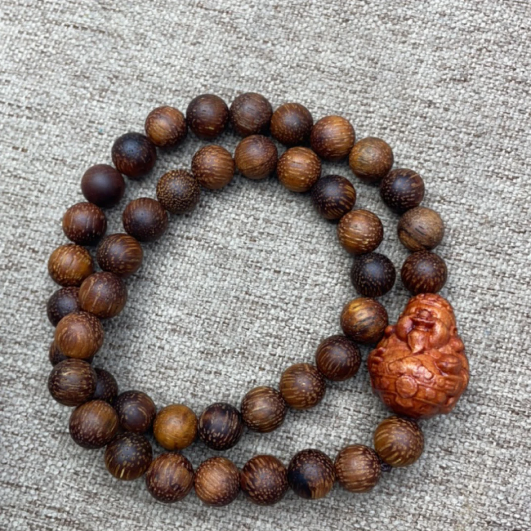 【阿坤文玩】 10mm文玩沉香木串手串手链 J8