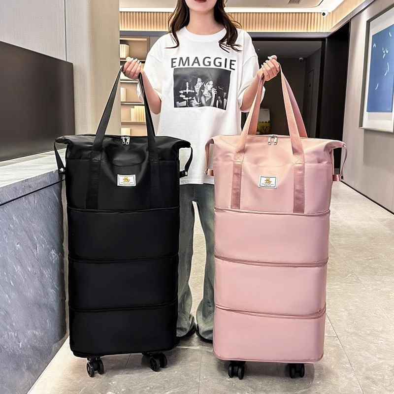 日本品质行包大容量女超大拉杆手提轻便出差待产收纳包旅游行李袋