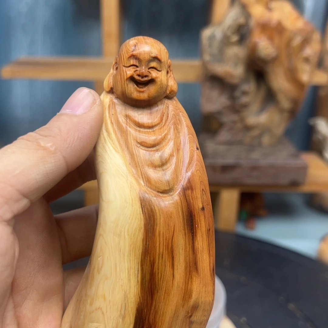 木开**哥崖柏木摆件手把件
