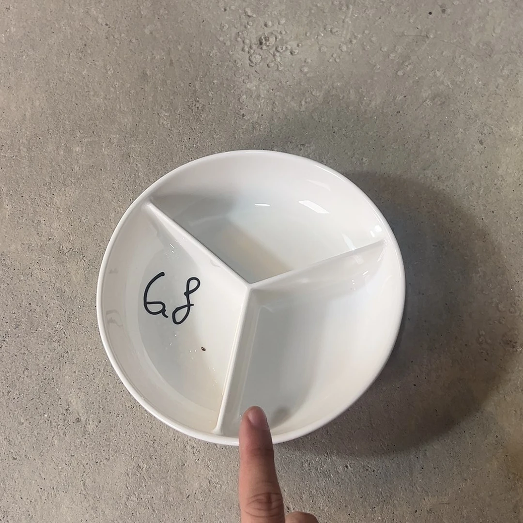 白色分格盘瑕疵1个装