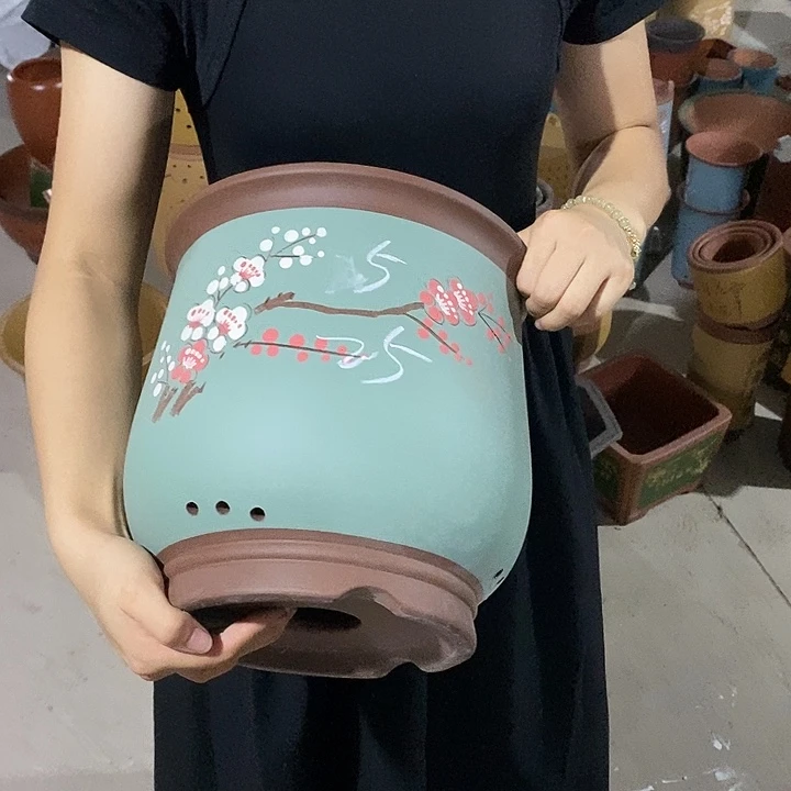 紫砂花盆紫砂花盆