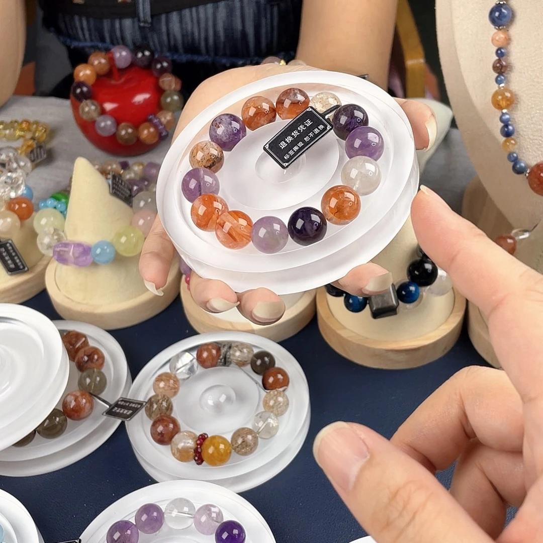 银S925镀金镶嵌手链水晶