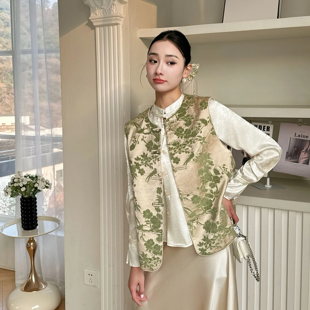 【苗姐优选】新潮国风马甲大气款春季新款休闲通勤气质上衣BDH8891