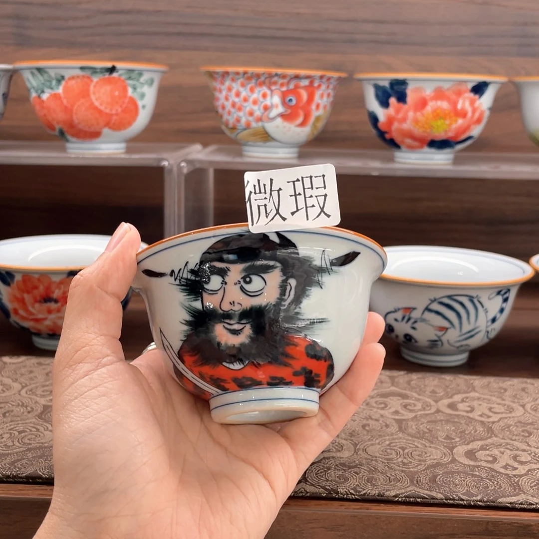 微瑕釉下彩纯手绘
