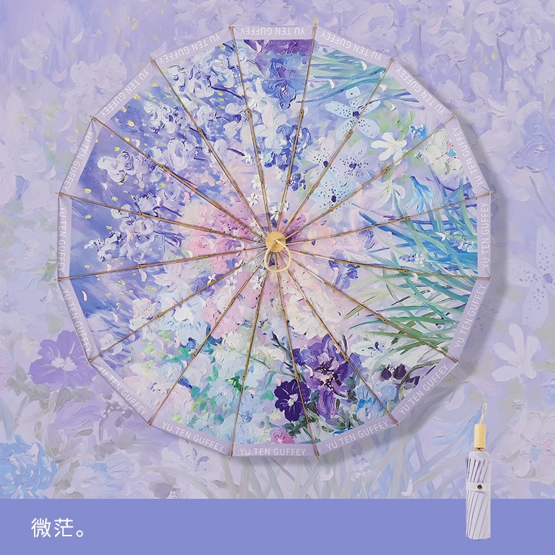 雨伞大号抗风加固复古伞晴雨两用折叠高级遮阳伞防晒伞