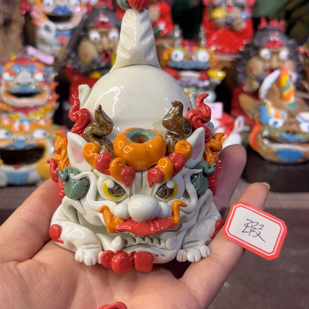 泥塑纯手工茶宠摆件