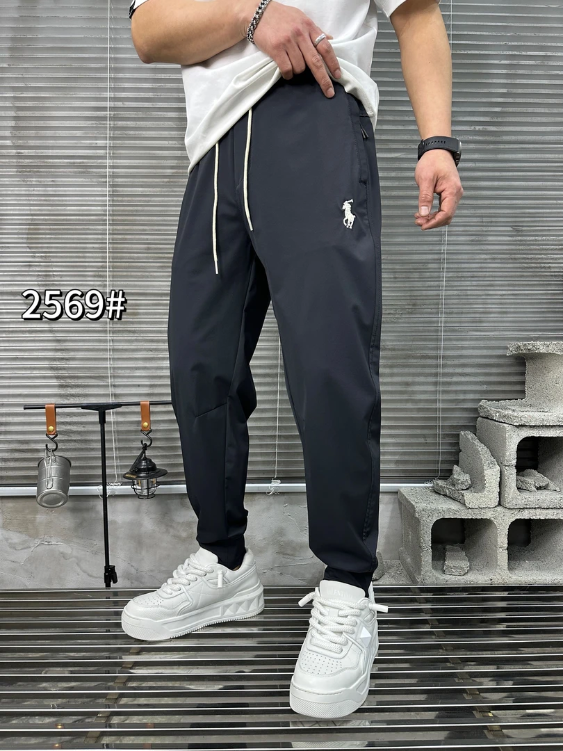 男士夏季冰丝速干裤宽松透气束口长裤时尚百搭弹力休闲裤2569