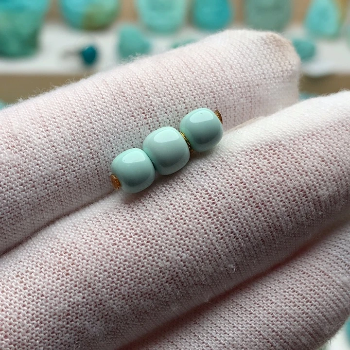 绿松石未镶嵌珠宝奇石6.1mm