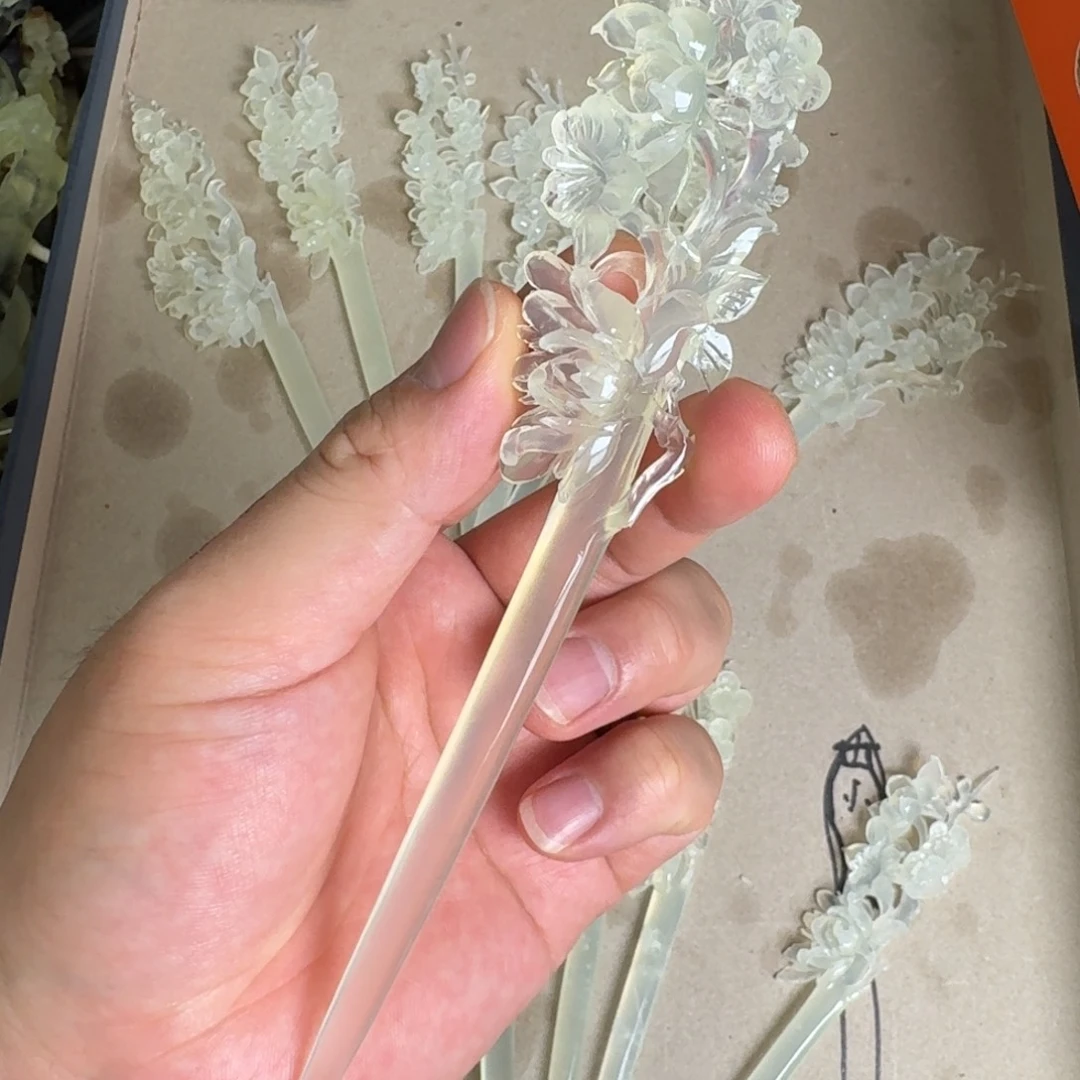岫玉发饰未镶嵌闲**茶
