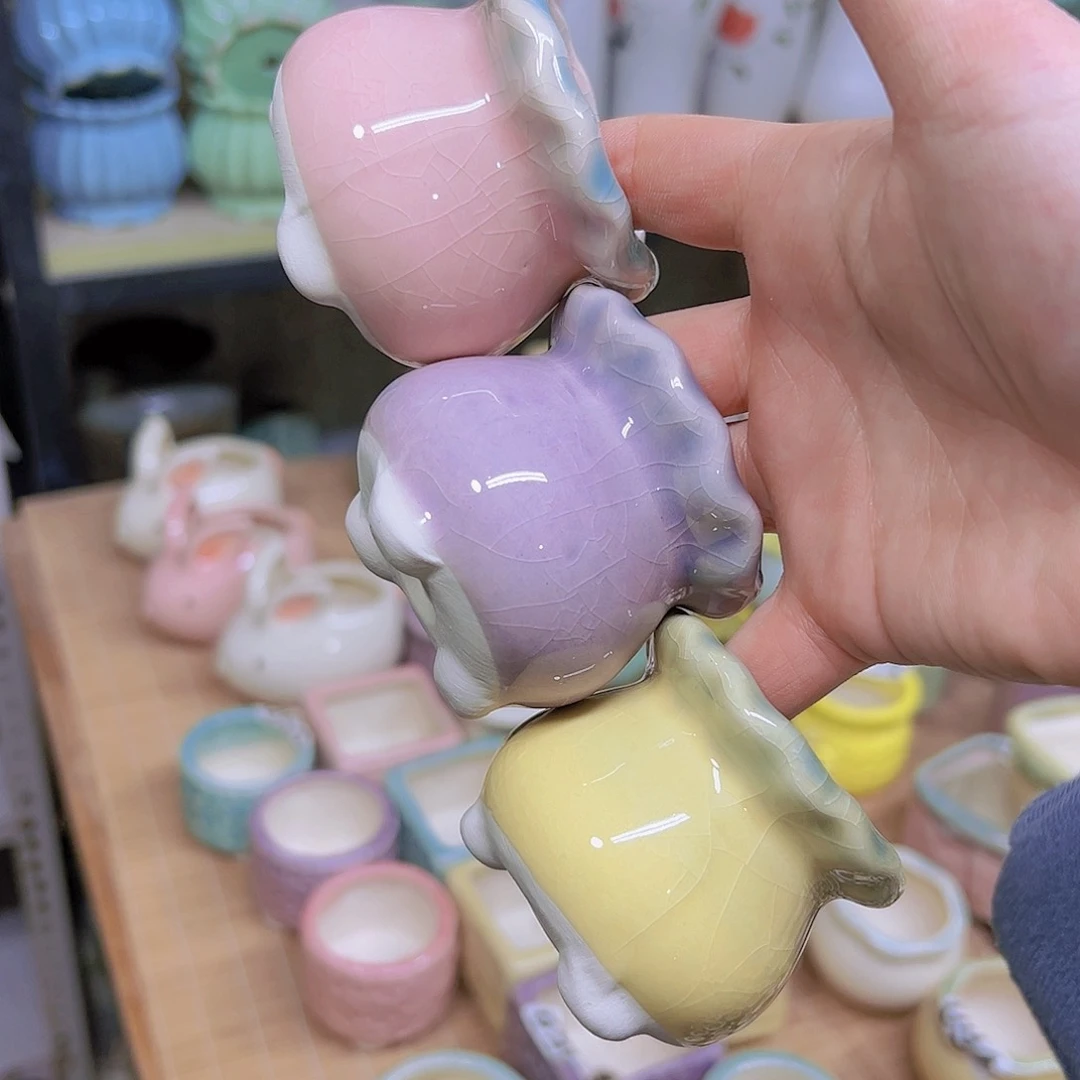 红陶陶瓷花盆当场满12包邮发货