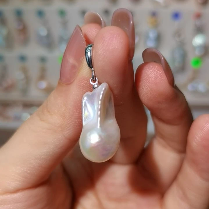 熙***咪未镶嵌吊坠(不含链)淡水珍珠
