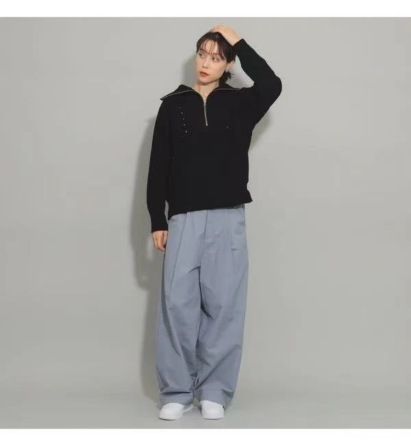 C201【朵拉外贸】 r@y be@ms褶皱气球裤 休闲裤