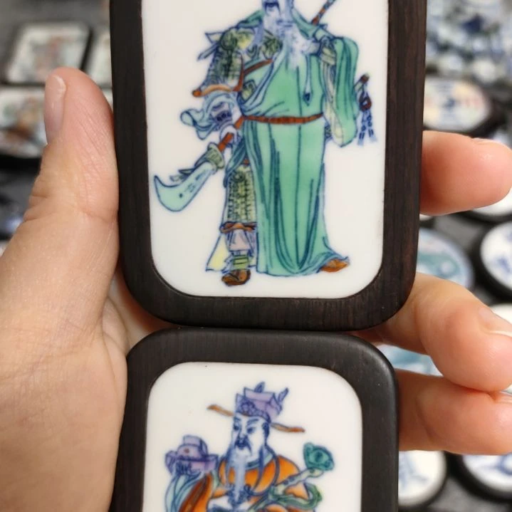 瓷片@**李斗彩关二爷➕财神爷