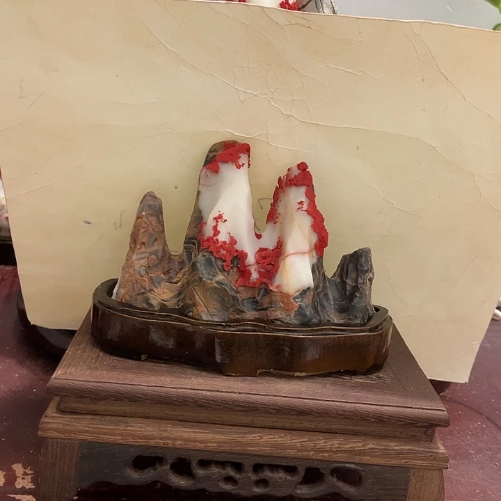 殇***君石材灵璧白灵石摆件