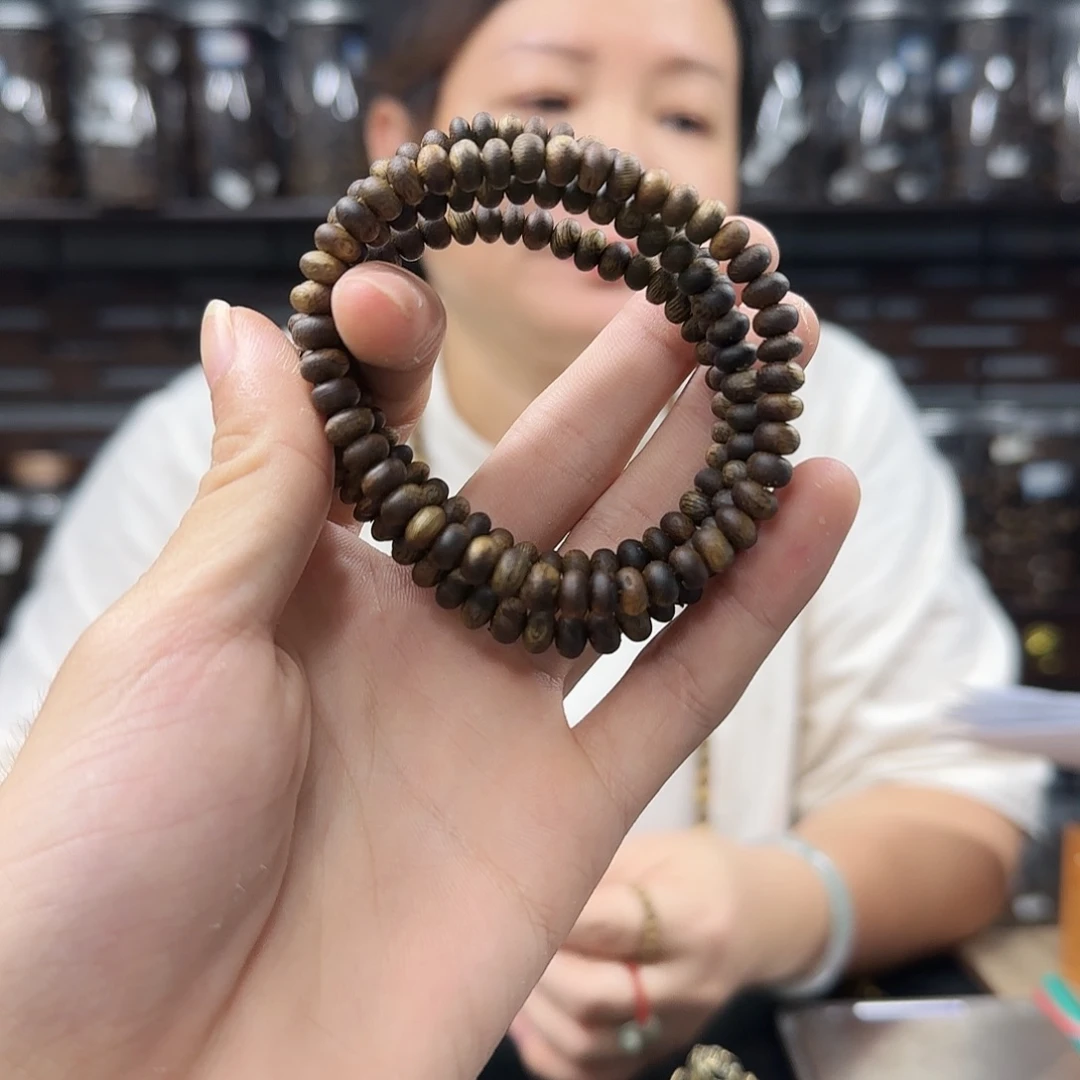 手串沉香奇楠沉香算盘珠单圈多样性发一