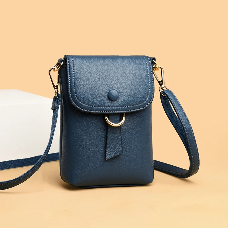 品牌软皮迷你肩包妈妈手机包2025新款时尚竖款零钱包单肩小包包女