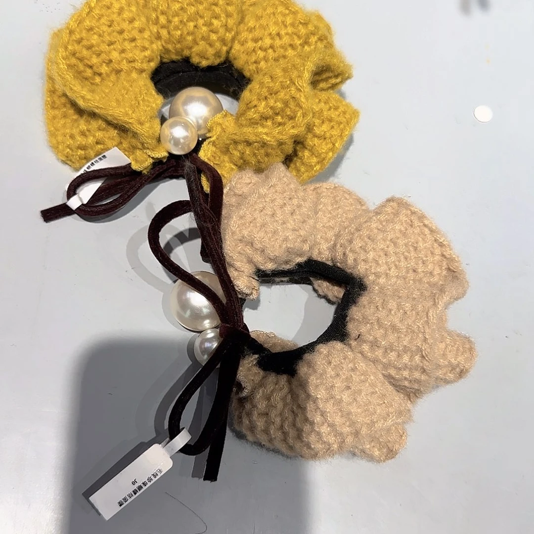 皮质非金属毛线发圈