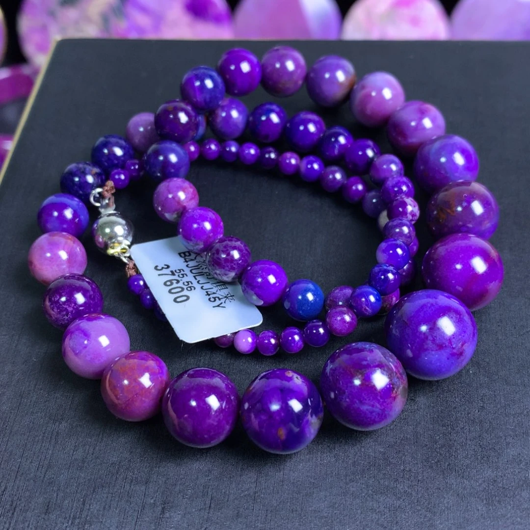 苏纪石（舒俱来）未镶嵌蓝紫幻彩塔链