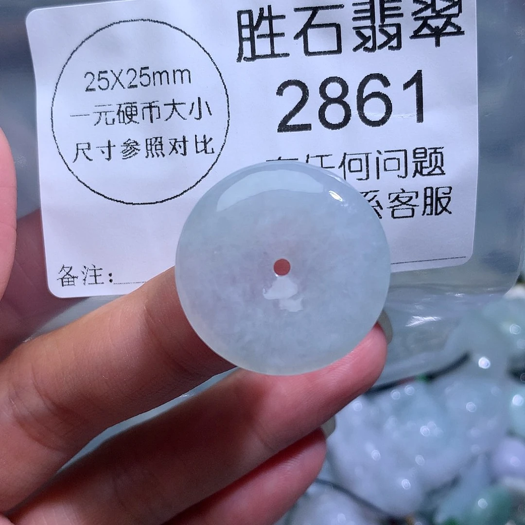 翡翠未镶嵌颈饰2861。
