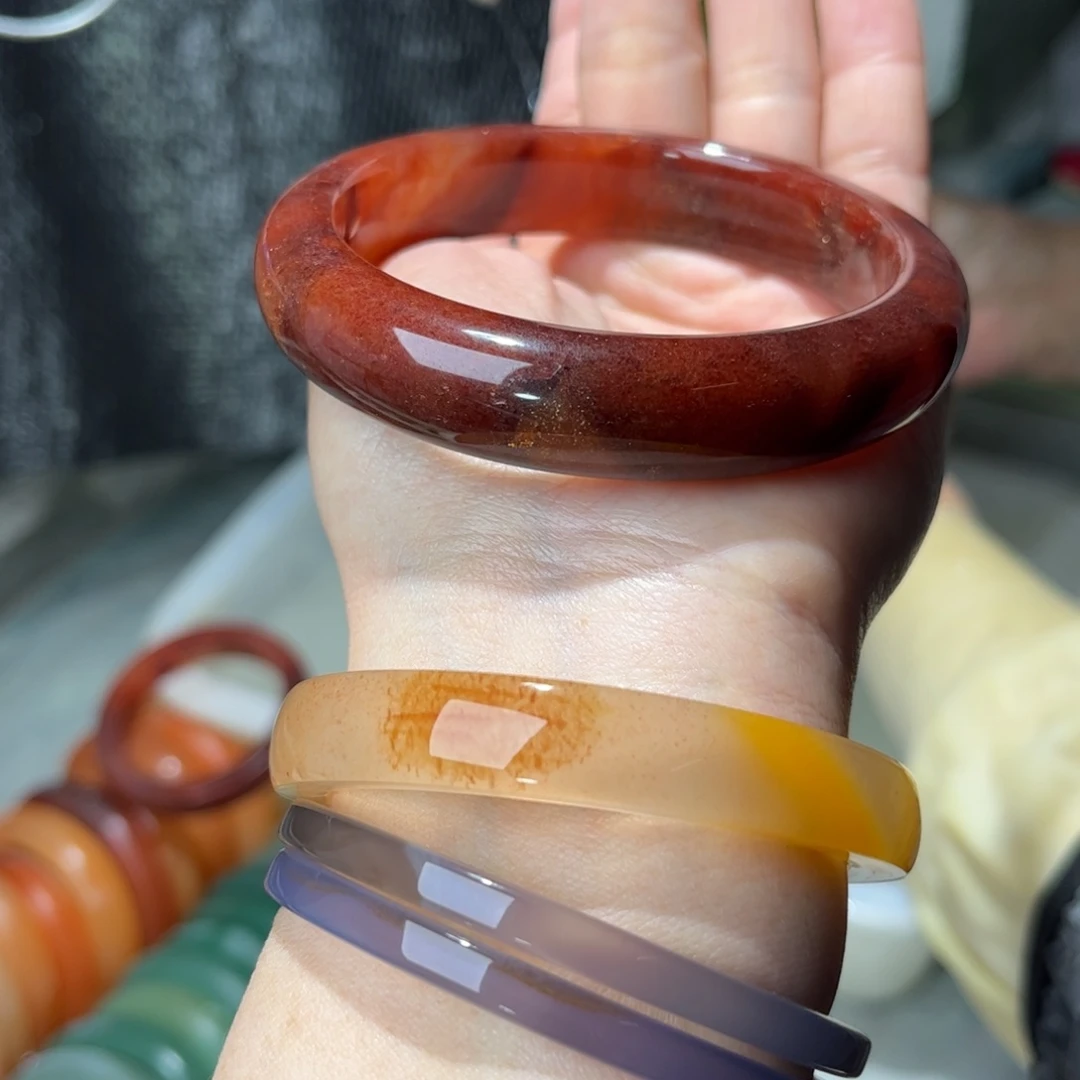 均***宝石英质玉（金丝玉）未镶嵌手镯定制