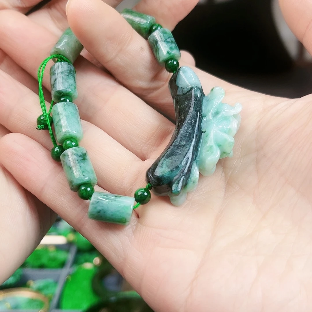 翡翠手链未镶嵌手链