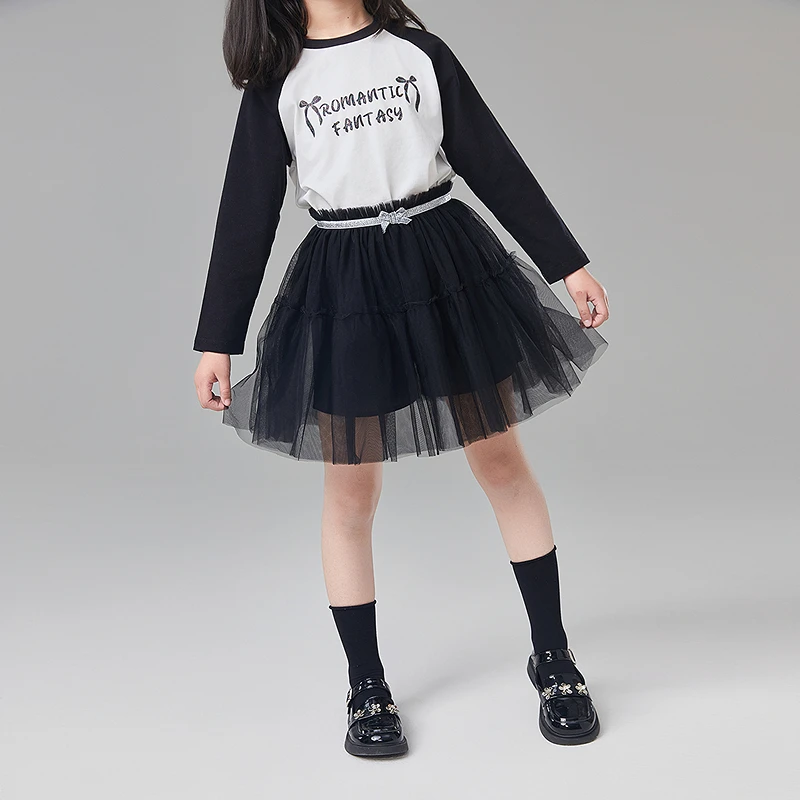 DEESHA/笛莎女童25春亲子装儿童春装蓬蓬网纱半身裙-B3251C601