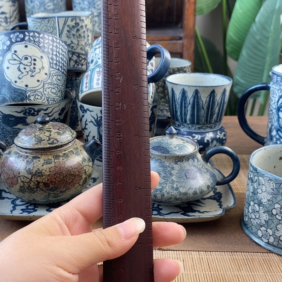 太***泪手工手绘青花高温陶瓷