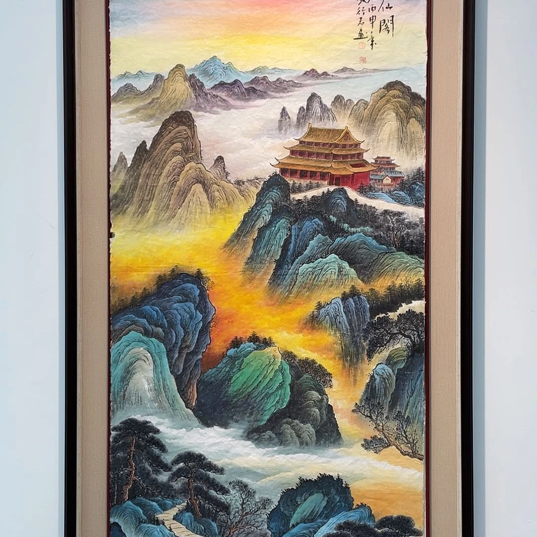 国画凌行志手绘作品