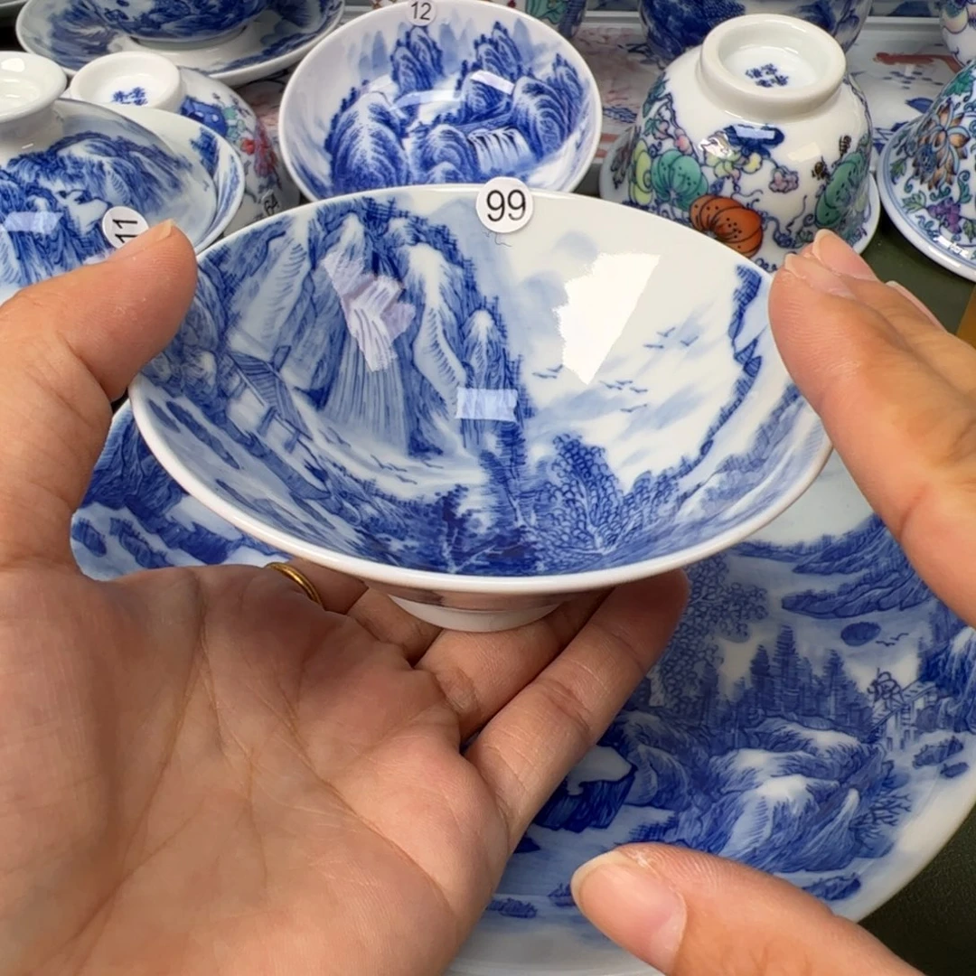 景德镇纯手工纯手绘茶具木木99