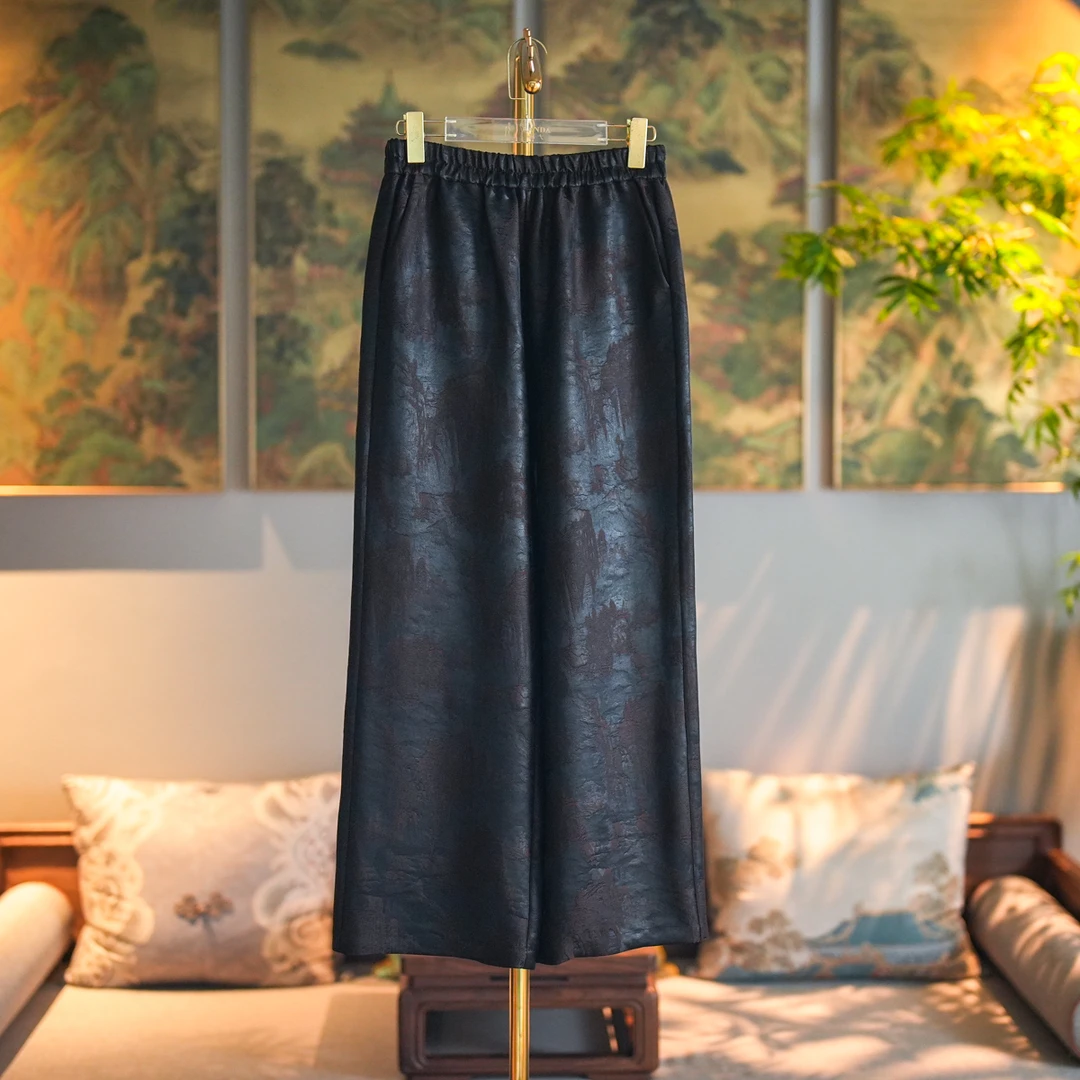 蓝大【​​月绸​​柔​​】新中式休闲裤5388