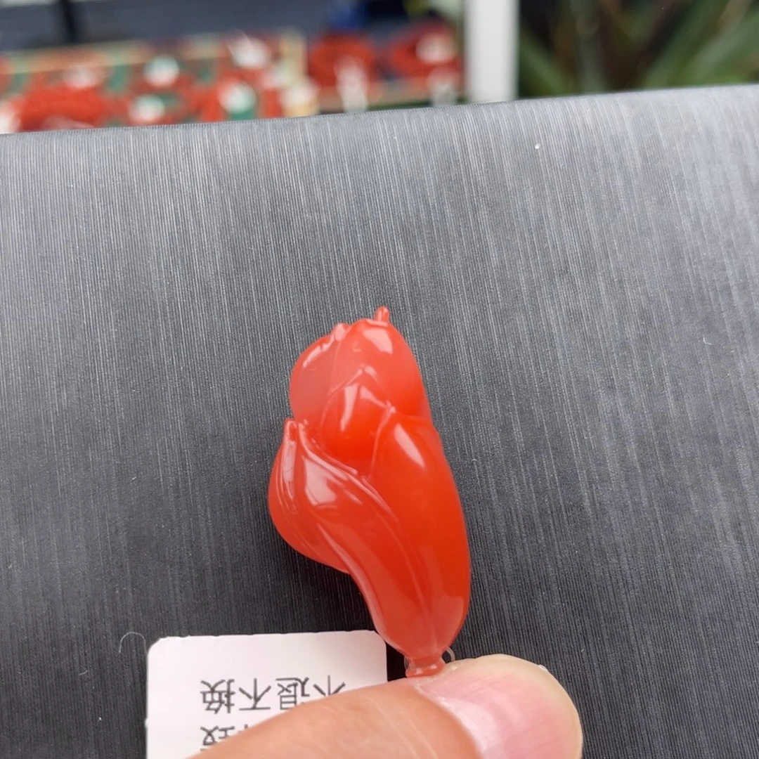未镶嵌手链南红玛瑙保山滴水洞玉兰花吊坠