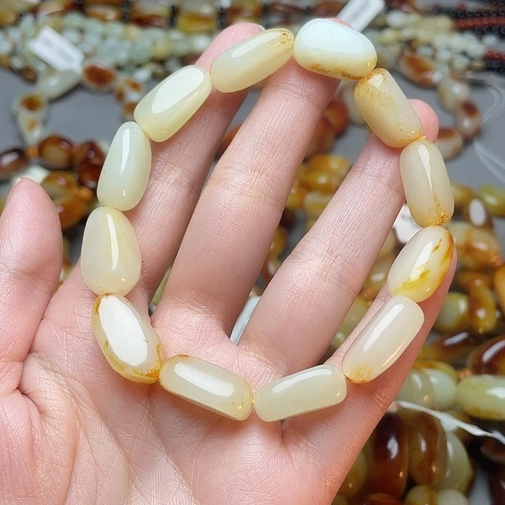 和田玉未镶嵌手链