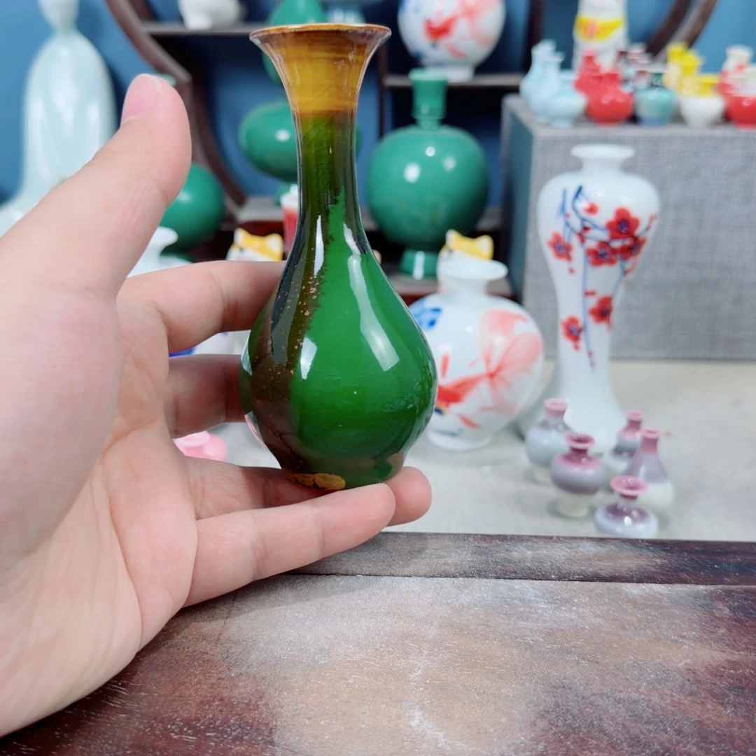 陶瓷手工小花器摆件