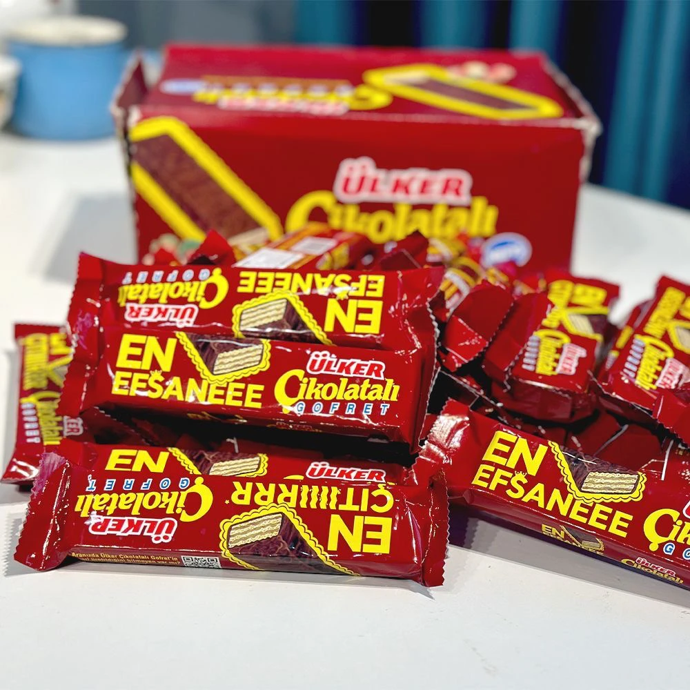 优客牌ULKERCikolatali巧克力威化饼干土耳其进口36克 （一盒36个）