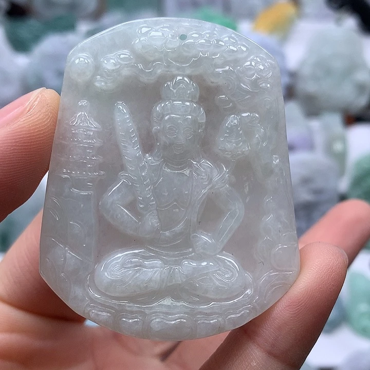 翡翠未镶嵌颈饰虚空藏菩萨福利