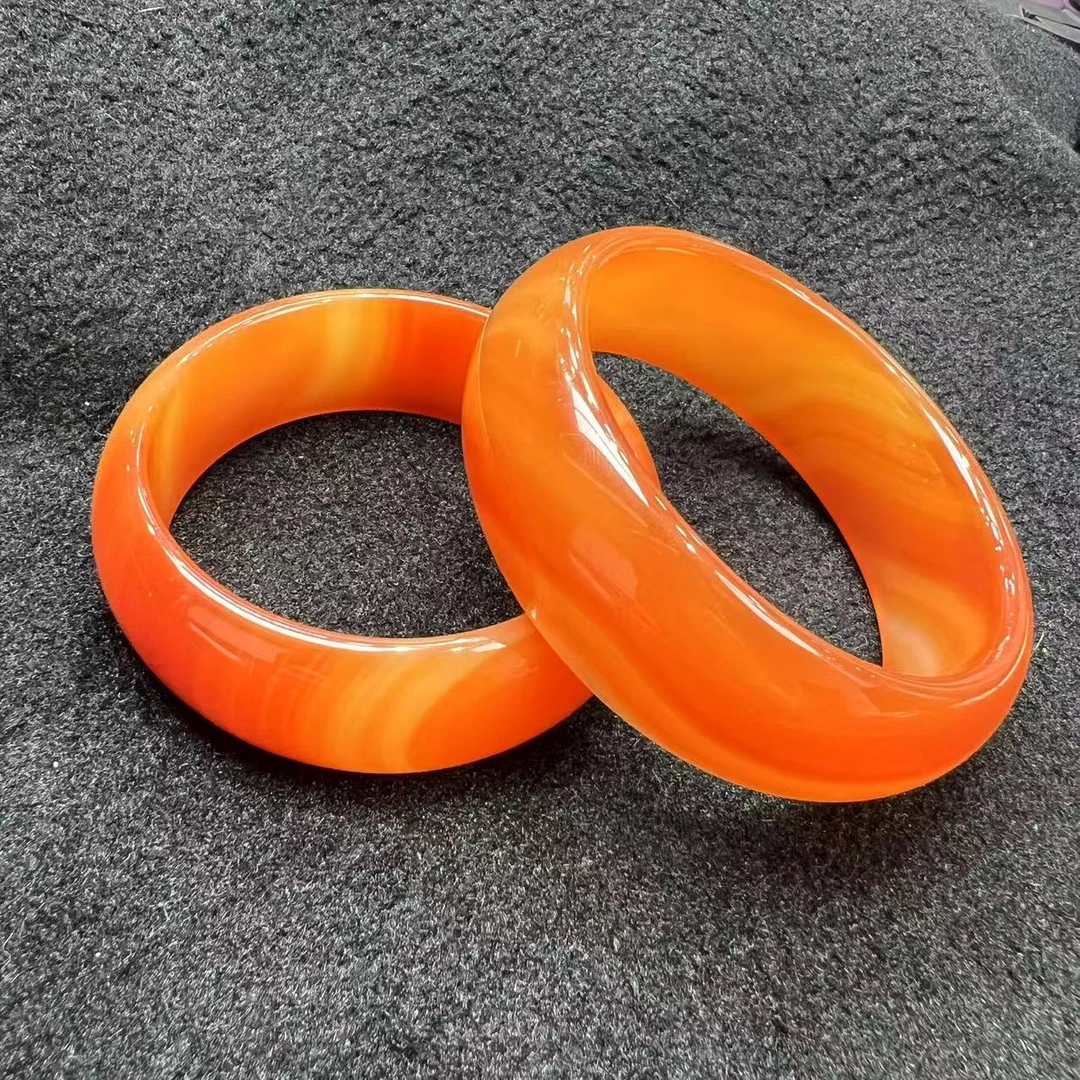 S7273-大轮胎-鸡桖梅花玛瑙玉手镯-配盒-多样性发货只发一件