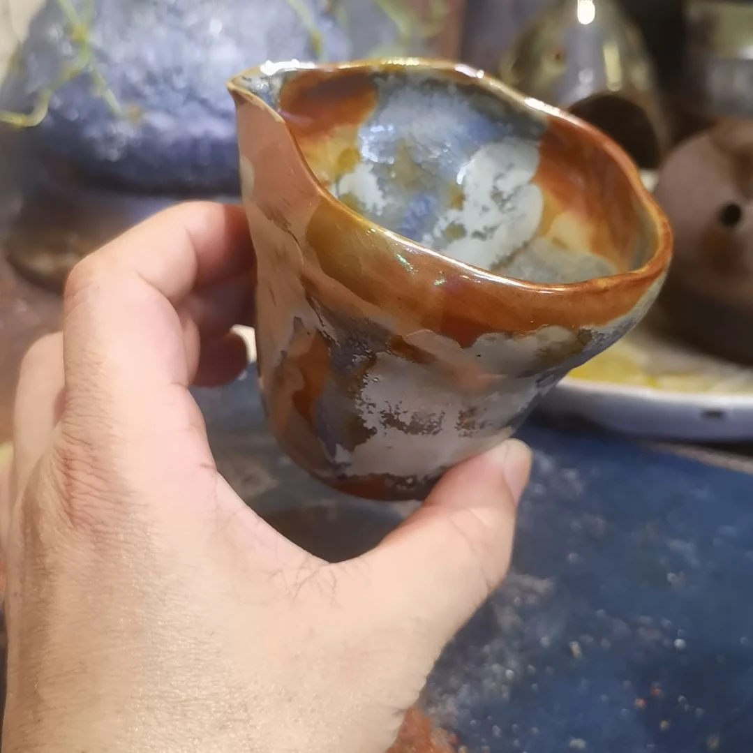 摆件手工高温原矿窑变新品福利