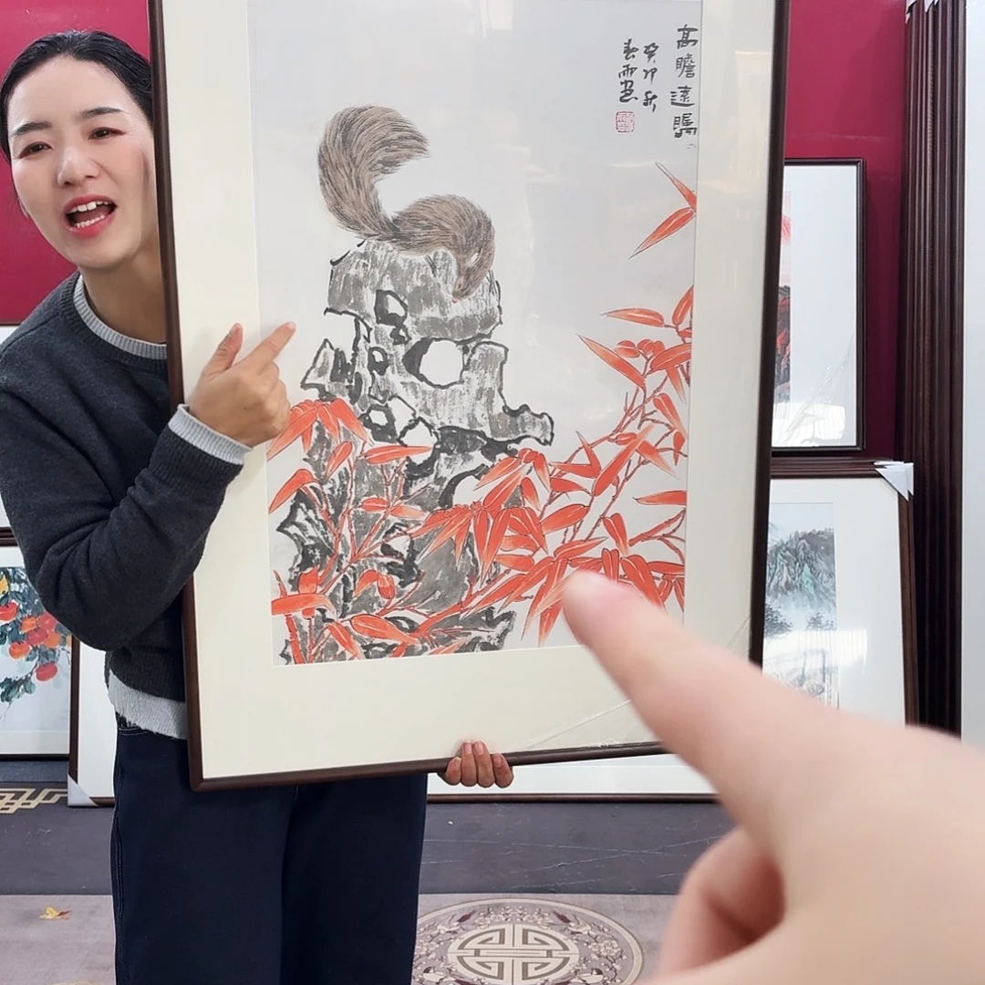 国画手绘作品90-60尺寸