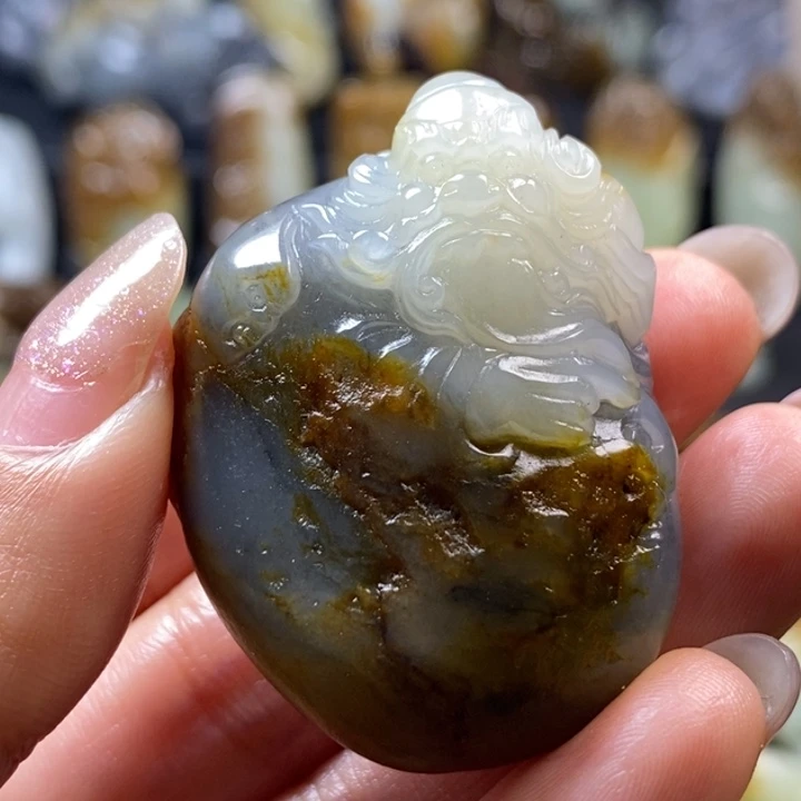 和田玉未镶嵌挂件