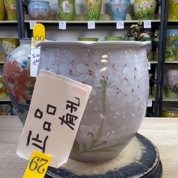 景德镇高温陶瓷花盆