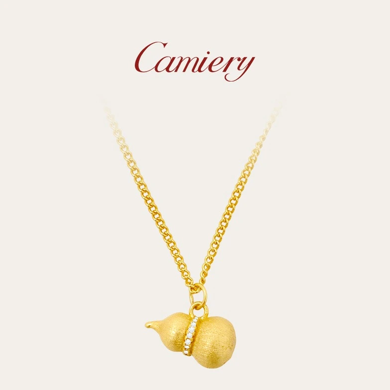 【交个朋友专属】CAMIERY 新中式实心单葫芦项链铜合金