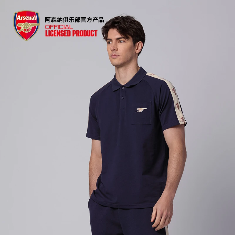arsenal阿森纳官方正品夏季短袖T恤织带系列POLO衫