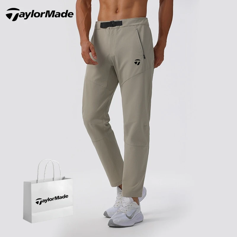 Taylormade泰勒梅高尔夫男士秋季户外运动长裤速干透气休闲工装裤