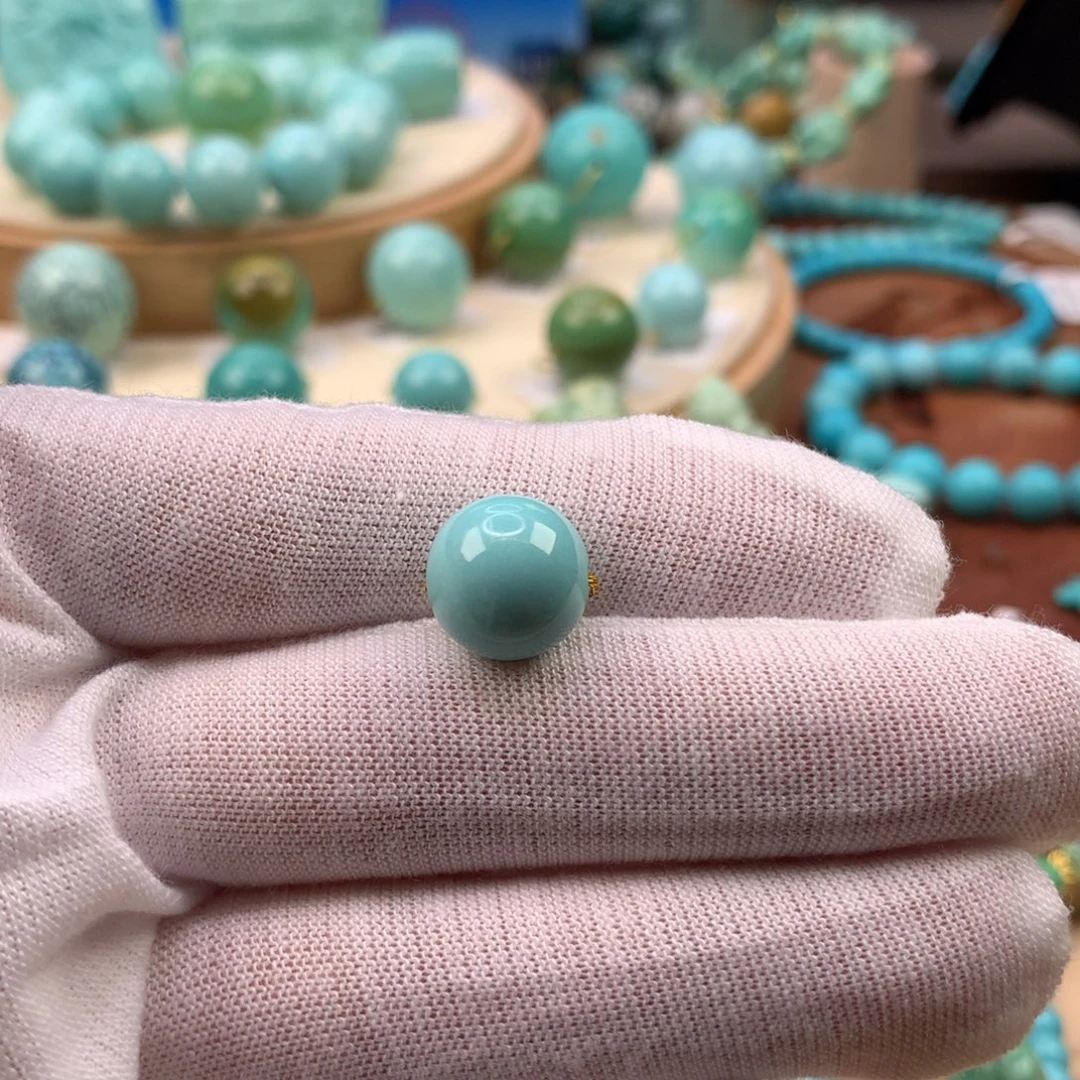 绿松石未镶嵌珠宝奇石11.5mm