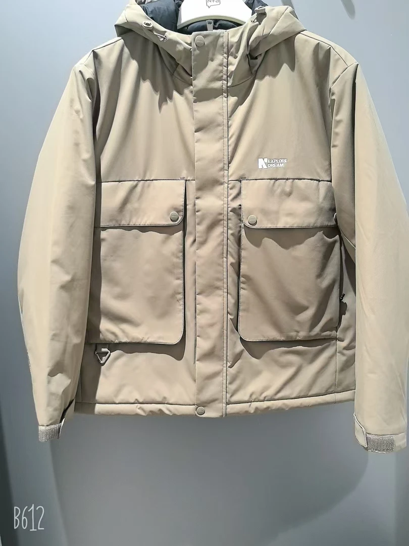 收口袖连帽保暖时尚休闲加厚秋冬外套