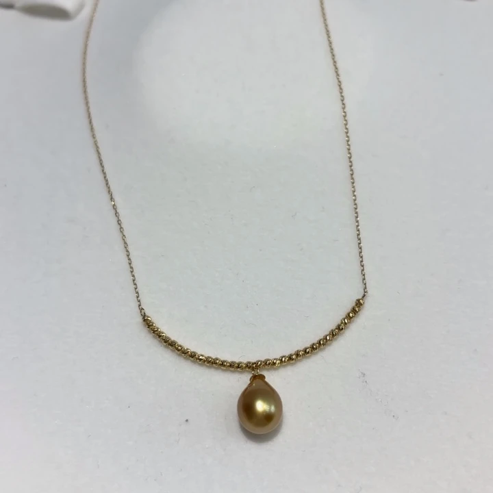 海水珍珠18K金镶嵌颈饰