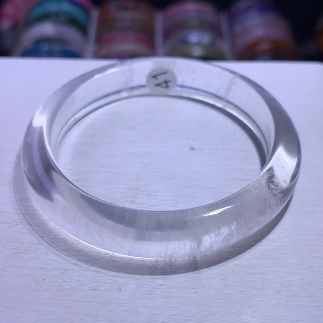 水晶手镯未镶嵌奶白晶59圈41