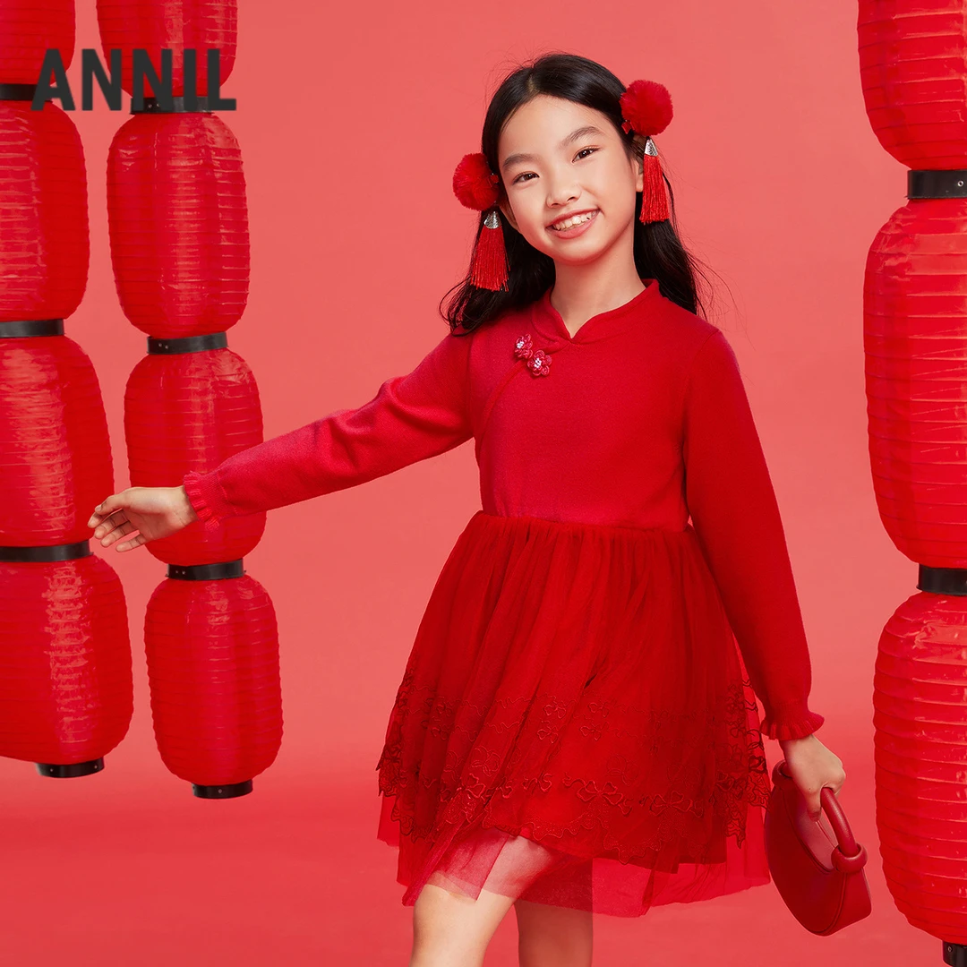 女大童 针织连衣裙 AG513527